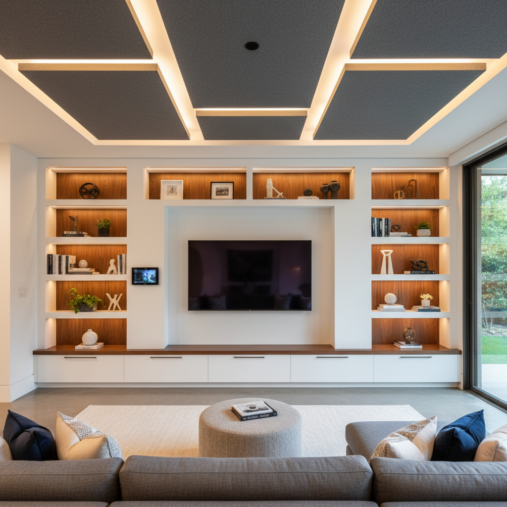 Family Room Entertainment Centers - Tell Projects Baytown TX